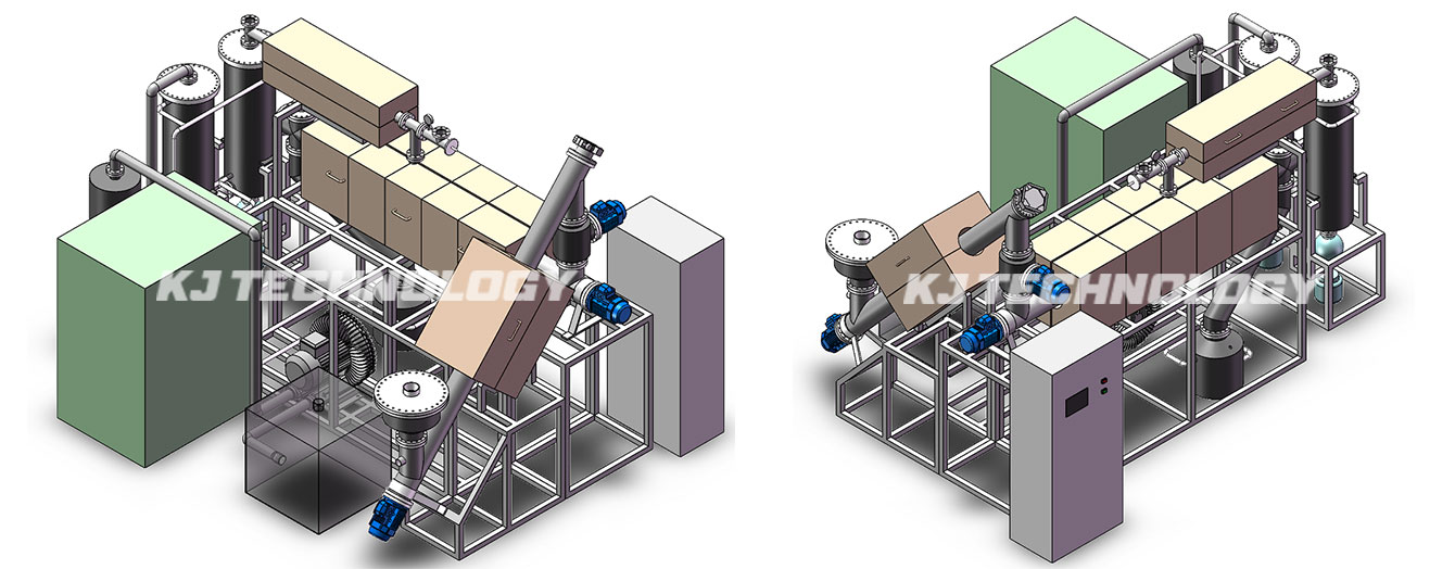 Biomass pyrolysis unit