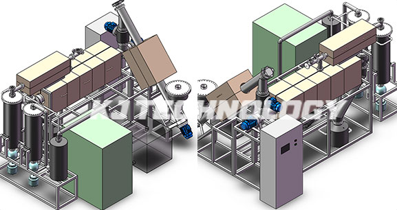 Biomass pyrolysis unit