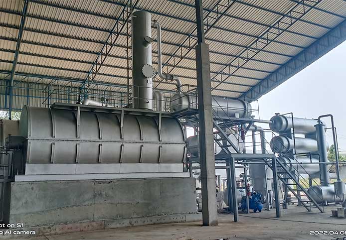 Malaysian customer waste plastic refining site
