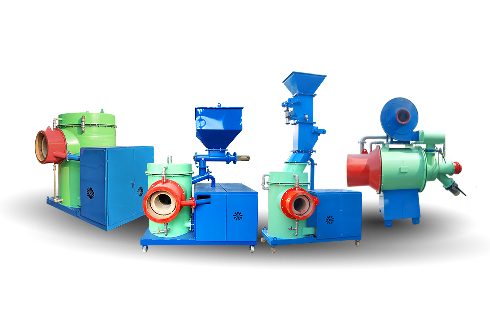 Biomass semi-gasification burner series